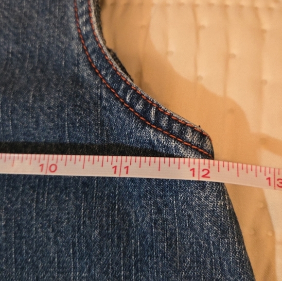 B.T. Kids Girls Denim jumper Dress Fall Fashion Appliqué Size 5 - Picture 7 of 8